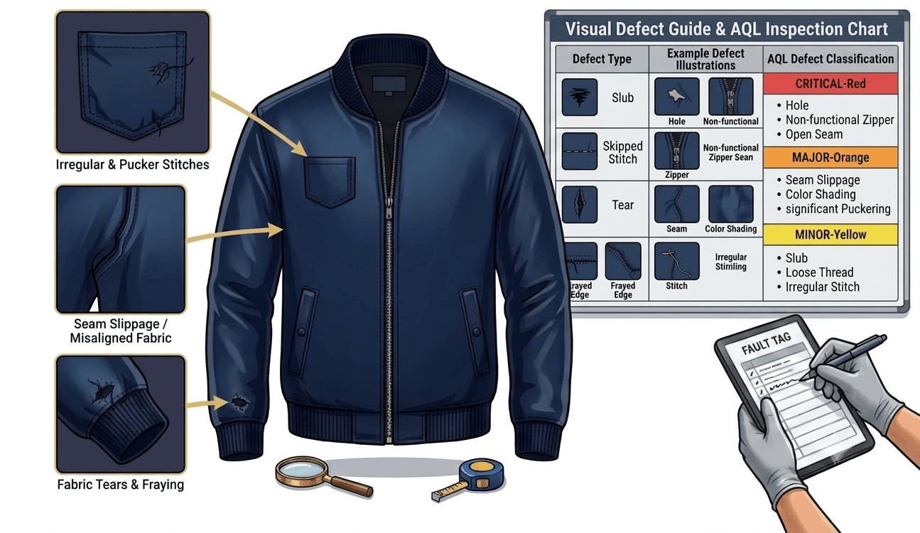 The Common Garment Defects and Quality Issues
